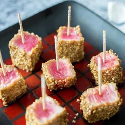 Bocadillos de Atún y Voveti Prosecco